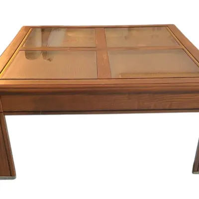 DG637 Wooden Coffee Table with Glass Insert 