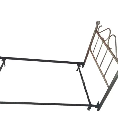 DG501 Gold-Tone Metal & Brass Headboard/Bedframe #2