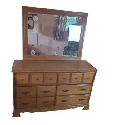 DG504 Wood Double Dresser w/ Mirror