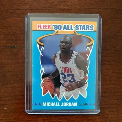 1990 FleerBasketball Card. Michael Jordan All-Stars. Card #5
