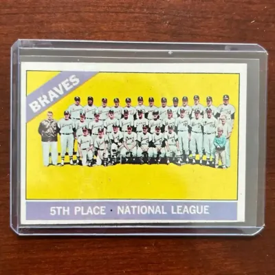1966 Topps Baeball Card. Atlanta Braves Team Card. Card #326
