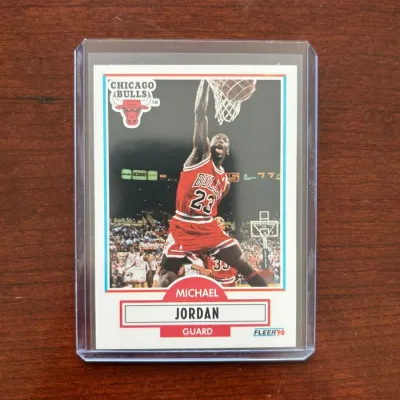 1990 Fleer Basketball Card. Michael Jordan - Chicago Bulls. Card #26