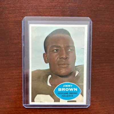1960 Topps Football Card. Jimmy Brown - Cleveland Browns. Card #23
