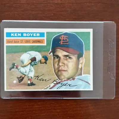 1956 Topps Baseball Card. Ken Boyer - St. Louis Cardinals. Card #14