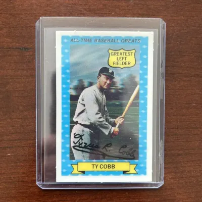 1972 Kellogg's Baseball Card. Ty Cobb - All Time Greats. Card #15