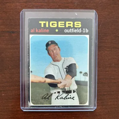 1971 Topps Baseball Card. Al Kaline - Detroit Tigers. Card #180