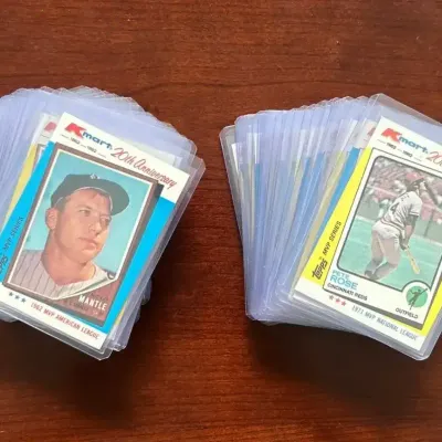 1982 Kmart Baseball Cards - 20th Anniversary Complete Set. Mickey Mantle, Pete Rose, and More