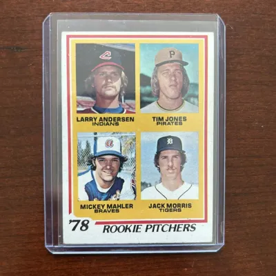 1978 Topps Baseball Card. Rookie Pitchers - Jack Morris. Card #703