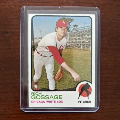 1973 Topps Baseball Card. Rich 'Goose' Gossage Rookie. Card #174