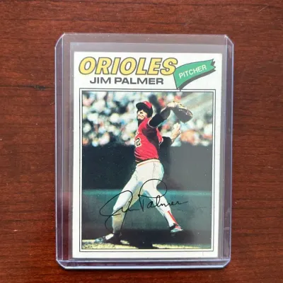 1977 Topps Baseball Card. Jim Palmer - Baltimore Orioles. Card #600