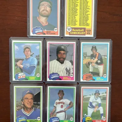 1981 Topps Traded Baseball Cards. Danny Ainge Rookie, Dave Winfield, Don Sutton, and More