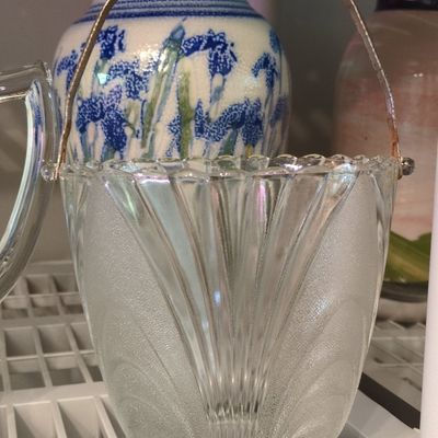 Sale Photo Thumbnail #760: Vintage Brockway Glass Nouveau Ice Bucket