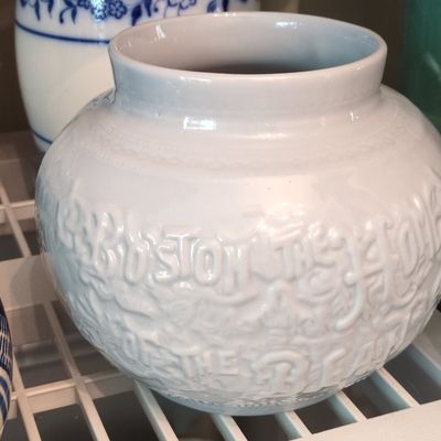 Sale Photo Thumbnail #689: Wedgwood Commemorative 'Boston' Jasperware Vase