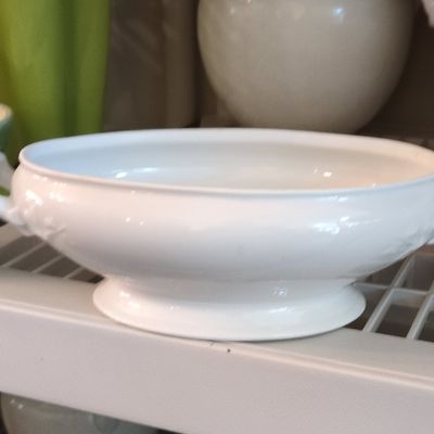 Sale Photo Thumbnail #709: White Ironstone Vegetable Tureen