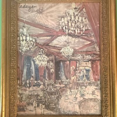 Sale Photo Thumbnail #504: J.P. Rémon Signed Print of Le Pavillon Ledoyen