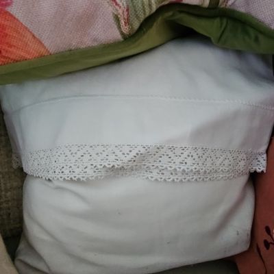 Sale Photo Thumbnail #177: Vintage Lace-Trimmed Pillowcase