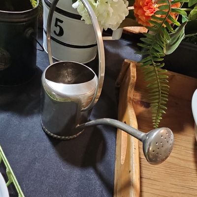 Sale Photo Thumbnail #231: Vintage Silver-Plated Watering Can Made in Denmark