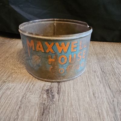 Sale Photo Thumbnail #637: Vintage Maxwell House Coffee Tin - 1lb