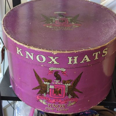 Sale Photo Thumbnail #438: Vintage Knox New York Hat Box