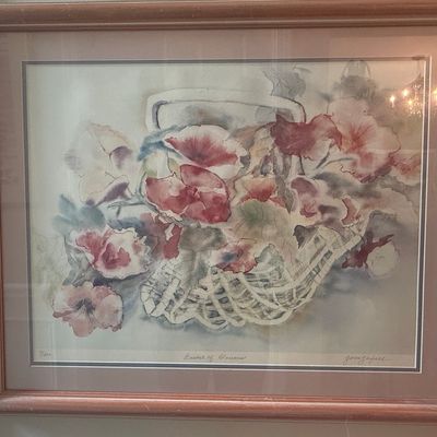 Sale Photo Thumbnail #531: Gwen Garfall 'Basket of Blossoms' Limited Edition Print