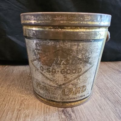 Sale Photo Thumbnail #635: Ferguson's O-So-Good Pure Lard Tin