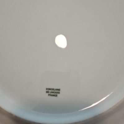 Sale Photo Thumbnail #274: Limoges White Porcelain Dinner Plate