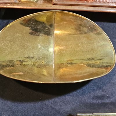 Sale Photo Thumbnail #264: Vintage Brass Scale Pan