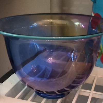 Sale Photo Thumbnail #773: Transjö W.R.C. Hand Blown Art Glass Bowl