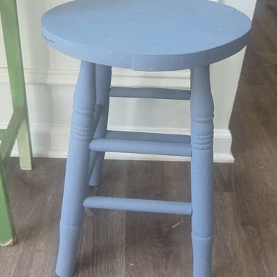 Sale Photo Thumbnail #173: Vintage Painted Wooden Stool