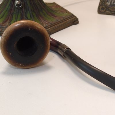 Sale Photo Thumbnail #319: Vintage Meerschaum-Lined Briar Pipe