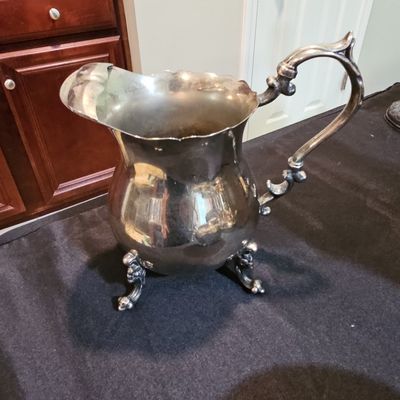 Sale Photo Thumbnail #251: English Silver Mfg. Corp. Silver Plated Water Pitcher