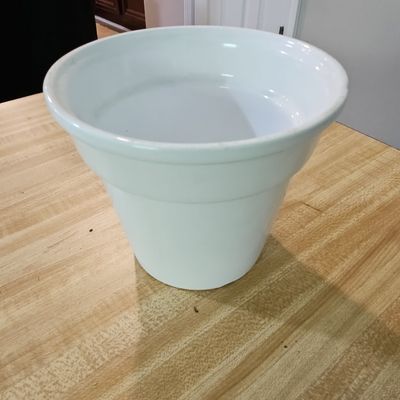 Sale Photo Thumbnail #651: White Ceramic Planter Pot