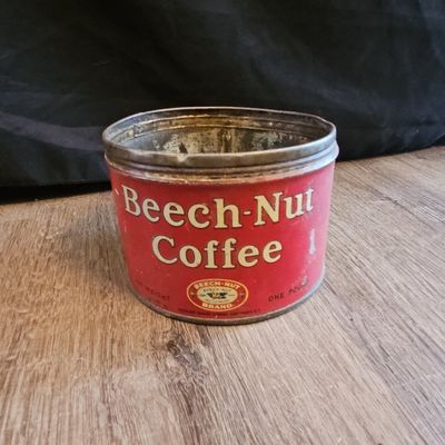 Sale Photo Thumbnail #649: Vintage Beech-Nut Coffee Tin