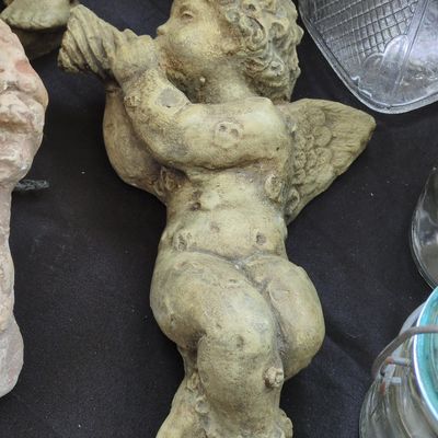 Cast Stone Cherub Wall Plaques