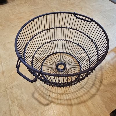 Sale Photo Thumbnail #584: Vintage Wire Fruit Basket
