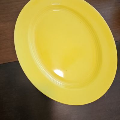Sale Photo Thumbnail #268: Harlequin Yellow Oval Serving Platter