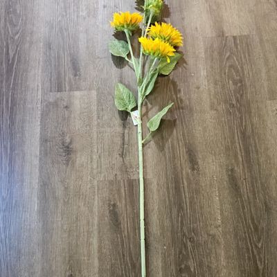 Sale Photo Thumbnail #844: Artificial Sunflower Spray with Multiple Blooms