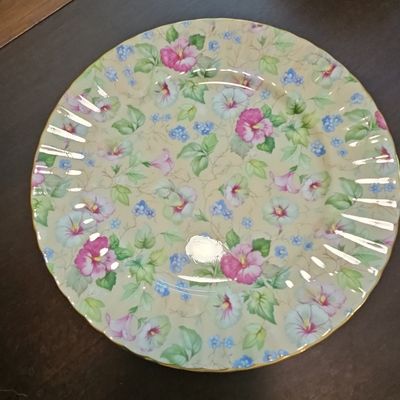 Sale Photo Thumbnail #255: Crown Trent Fine Bone China Floral Plate