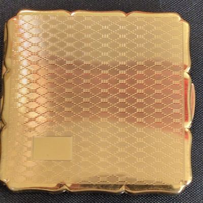 Sale Photo Thumbnail #334: Vintage Stratton Gold-Tone Metal Powder Compact