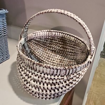 Sale Photo Thumbnail #628: Vintage Woven Wicker Basket