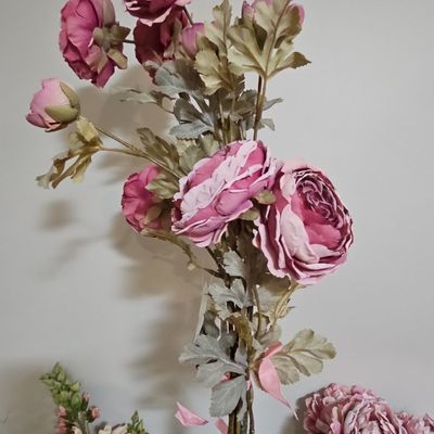 Sale Photo Thumbnail #835: Artificial Silk Peony and Ranunculus Bouquet