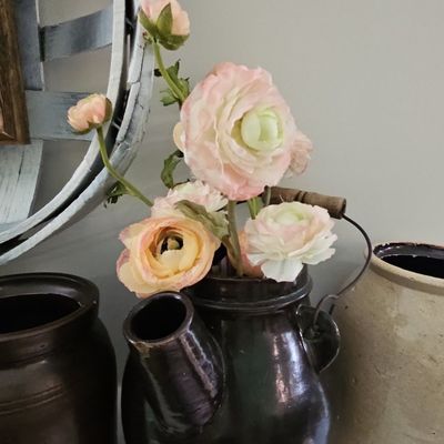 Sale Photo Thumbnail #811: Antique American Stoneware Batter Jug