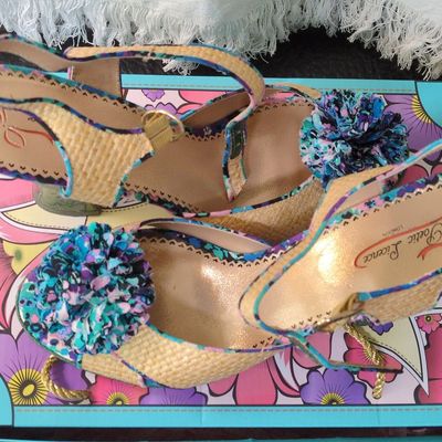 Sale Photo Thumbnail #417: Poetic Licence Floral Accent Slingback Sandals