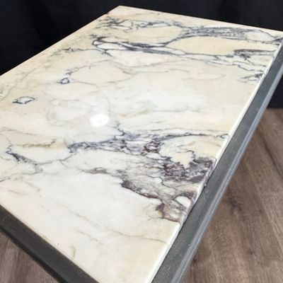Vintage Hollywood Regency Style Marble Top Pedestal Table
