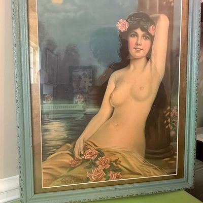 Sale Photo Thumbnail #538: Frederick Manning 1926 Romantic Nude Print