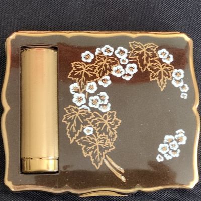 Sale Photo Thumbnail #318: Vintage Ladies' Compact with Integrated Lipstick Holder