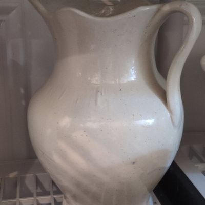 Sale Photo Thumbnail #805: Vintage Williamsburg Pottery Salt Glazed Pitcher