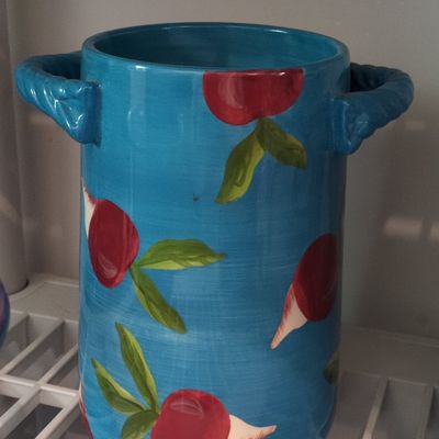Sale Photo Thumbnail #756: Foreside Home & Garden Hand Painted Radish Kitchen Utensil Holder