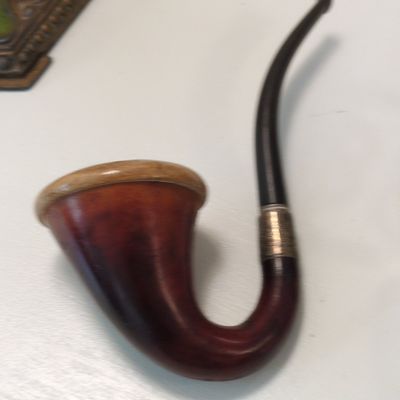 Sale Photo Thumbnail #316: Vintage Meerschaum-Lined Briar Pipe