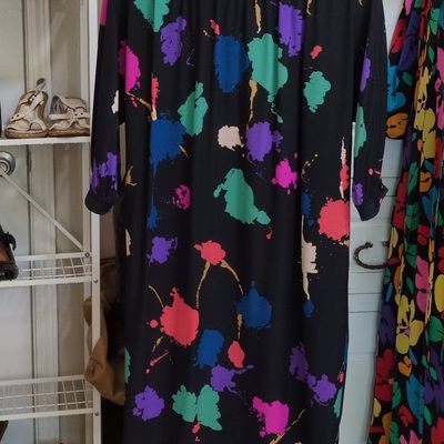 Sale Photo Thumbnail #378: Emanuel Ungaro Parallèle Vintage Paint Splatter Dress
